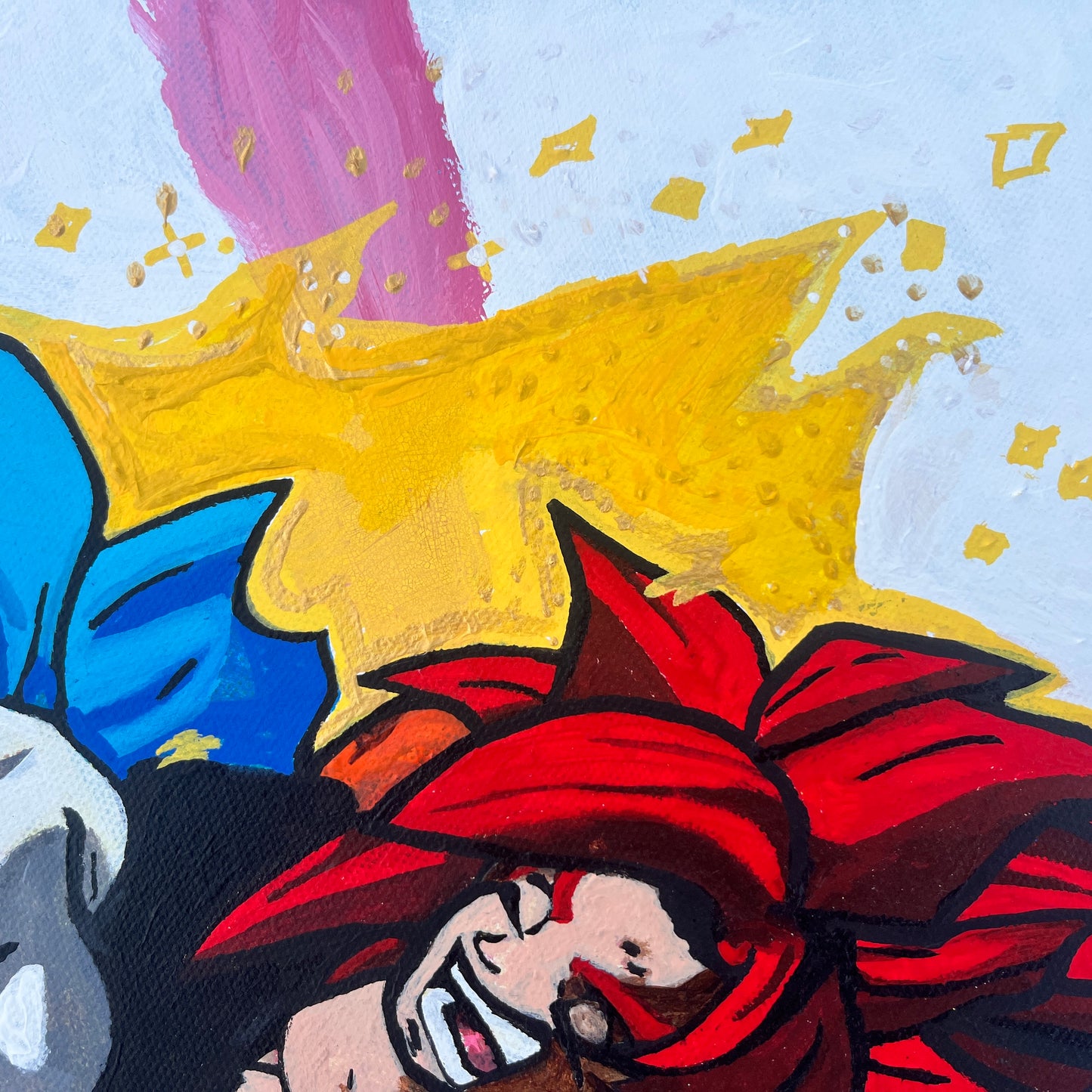 LAUGH MORE FEAR LESS (Original Painting)