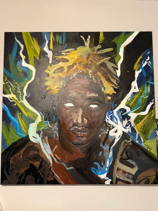 “SUPA PLUTO” ⚡️🦅 36”x36”