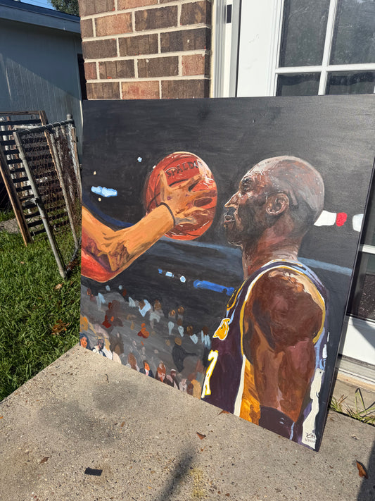 “COMPOSURE”💜💛 48”x48”