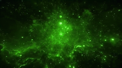 Animated green flames background